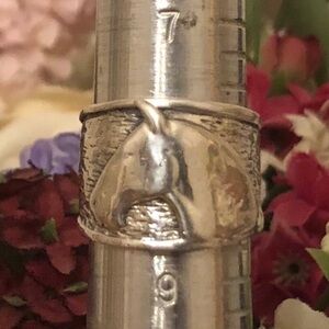 Rare Vintage Silpada Sterling Silver Equestrian Horse Head Ring R1460 Size 8 1/4